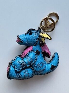 MCM Visetos Plush Dragon Key Charm BNWT!